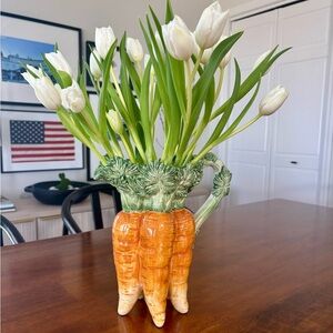 Fitz and Floyd vintage carrot vase retired and sold out Easter vase